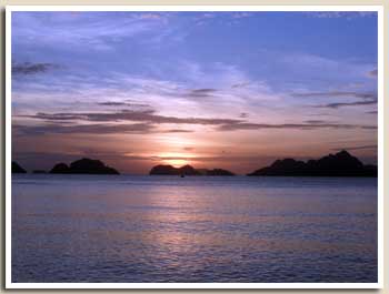 coucher de soleil El Nido